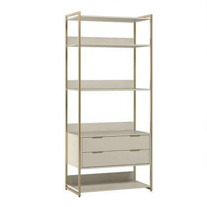 Guarda-Roupa Closet Industrial Mital 2 GV Off White e Dourado 89 cm - Mobly Imagem de Guarda-Roupa Closet Industrial Mital 2 GV Off White e Dourado 89 cm
