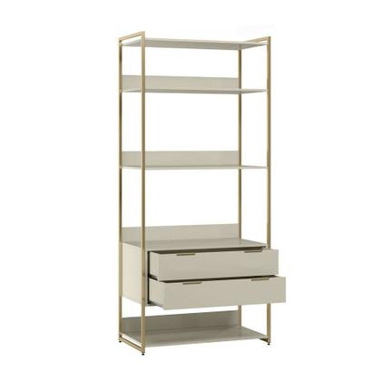 Guarda-Roupa Closet Industrial Mital 4 GV Off White e Dourado 143 cm - Mobly Imagem de Guarda-Roupa Closet Industrial Mital 4 GV Off White e Dourado 143 cm