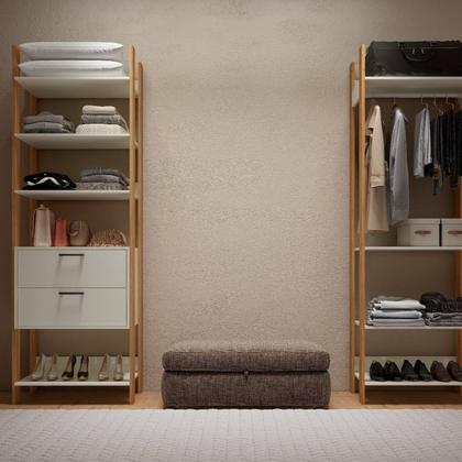 Imagem de Guarda Roupa Closet Industrial Modulado 1 Peça 2 Gavetas 73,5cm 100% MDF