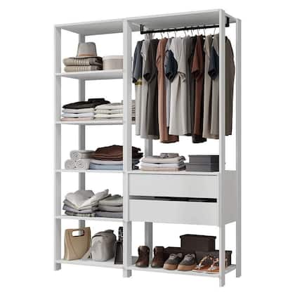 Imagem de Guarda-roupa Closet Modulado 2 Gavetas 129 Cm Valencia Madesa Branco
