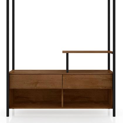 Guarda Roupa Closet Modulado Barcelona Preto Demolição Artefamol ...