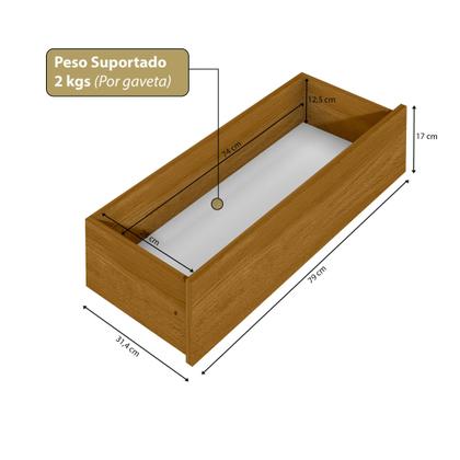 Imagem de Guarda-Roupa Closet Modulado Casal sem Portas Canto em L com 4 Gavetas e 3 Cabideiros Versatille Yescasa