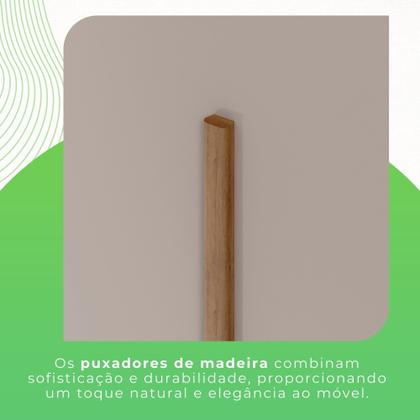 Imagem de Guarda-roupa com Pés Casal 3 Portas 9 Gavetas Luana