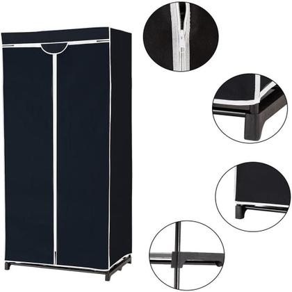 Imagem de Guarda roupa com ziper organizador multiuso preto