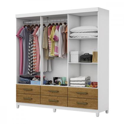 Imagem de Guarda Roupa D22 6 Portas 6 Gavetas Com Pés Carioca Móveis