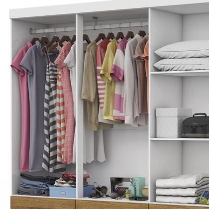 Imagem de Guarda Roupa D22 6 Portas 6 Gavetas Com Pés Carioca Móveis