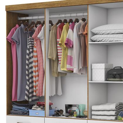 Imagem de Guarda Roupa D22 6 Portas 6 Gavetas Com Pés Carioca Móveis