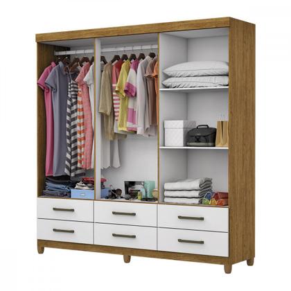 Imagem de Guarda Roupa D22 6 Portas 6 Gavetas Com Pés Carioca Móveis