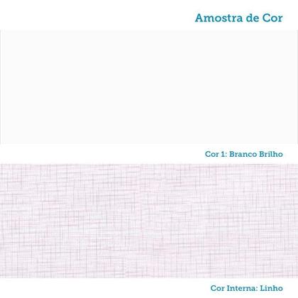 Imagem de Guarda Roupa de Bebê 4 Portas 4 Gavetas Maya Clássico Espresso Móveis Branco/Brilho
