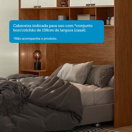 Imagem de Guarda Roupa de Canto com 7 Portas 4 Gavetas e Cabeceira Lugano Santos Andirá