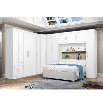Imagem de Guarda-Roupa de Canto Modulado 1 Porta Cancun Yescasa Branco