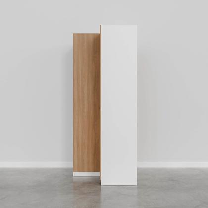 Imagem de Guarda Roupa de Canto Reto Modular com 3 Prateleiras 2 Gavetas Hera CabeCasa MadeiraOriginals