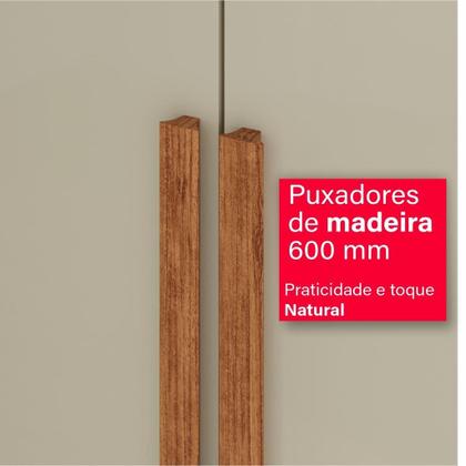 Imagem de Guarda-Roupa de Casal 100% MDF 6 Portas 4 Gavetas Inglaterra Com Espelho - Tudo de Móveis