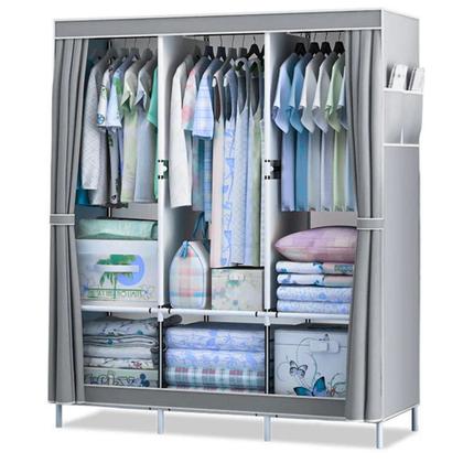Imagem de Guarda Roupa Dobrável Organizador de Roupa Armário Grande Cabideiro Grande