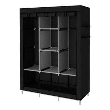 Imagem de Guarda Roupa Dobrável Organizador Portátil Armário Preto - PGB