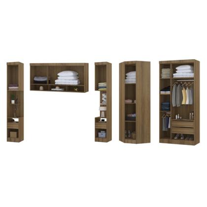 Imagem de Guarda Roupa Dormitório Modulado Paris Casal 1,38 m Canto - Roupeiro Luciane M01