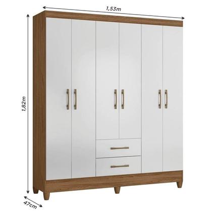 Imagem de Guarda-roupa e Cômoda Panamá Encanto Quarto Solteiro Leartam