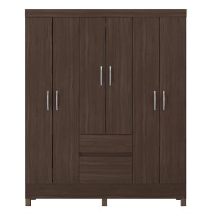 Imagem de Guarda Roupa Flash II Casal Quarto com 6 Portas e 2 Gavetas