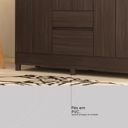 Imagem de Guarda Roupa Flash II Casal Quarto com 6 Portas e 2 Gavetas