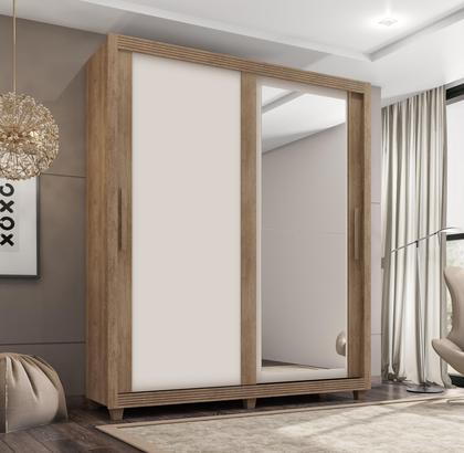 Guarda Roupa Flex 2 Portas de correr 4 Gavetas - Zurique - Lanza