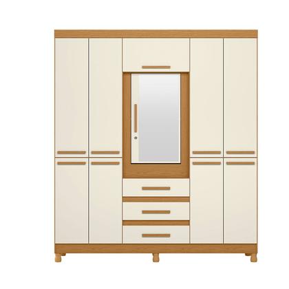 Imagem de Guarda Roupa Fusion Casal MDP com Porta Basculante e Espelho Premium Albatroz