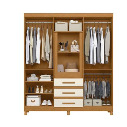 Imagem de Guarda Roupa Fusion Casal MDP com Porta Basculante e Espelho Premium Albatroz