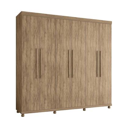 Imagem de Guarda Roupa Gênova 100% MDF 6 Portas 3 Gavetas com Pés - Lanza