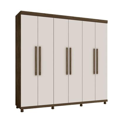 Imagem de Guarda Roupa Gênova 100% MDF 6 Portas 3 Gavetas com Pés - Lanza