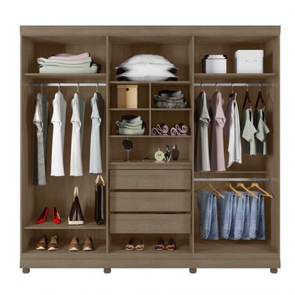Imagem de Guarda Roupa Gênova 100% MDF 6 Portas 3 Gavetas com Pés - Lanza