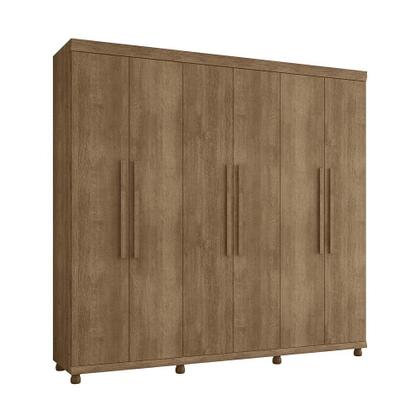 Imagem de Guarda Roupa Gênova 100% MDF 6 Portas 3 Gavetas com Pés - Lanza