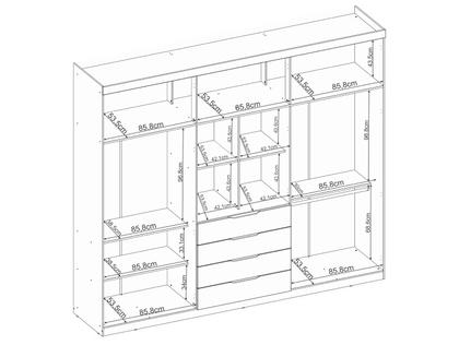 Imagem de Guarda Roupa Giardino New com 6 Portas e 4 Gavetas Demobile