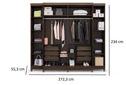 Imagem de Guarda Roupa Imperial Casal 6 Portas - 6G Freijó - Batrol - Capuccino