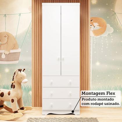 Imagem de Guarda Roupa Infantil 2 Portas e 3 Gavetas 100% MDF Smim