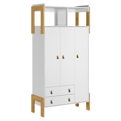 Imagem de Guarda Roupa Infantil 3 Portas 2 Gavetas Fantasia Qmovi