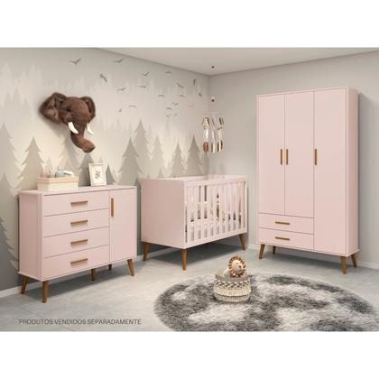 Imagem de Guarda Roupa Infantil 3 Portas 2 Gavetas Isis