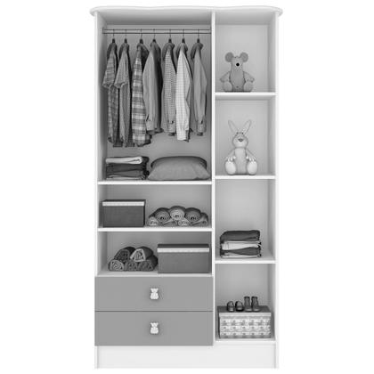 Imagem de Guarda-Roupa Infantil 3 Portas 2 Gavetas Rosa 1410 - Percasa