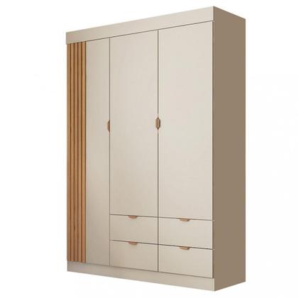 Imagem de Guarda Roupa Infantil 3 Portas Ripado Ayla Phoenix Baby