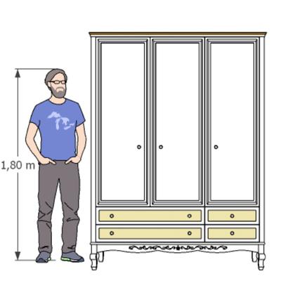 Imagem de Guarda Roupa Infantil 4 Gavetas Versailles Plus