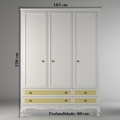 Imagem de Guarda Roupa Infantil 4 Gavetas Versailles Plus