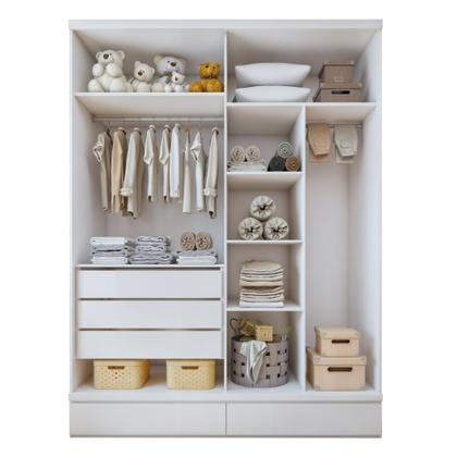 Imagem de Guarda-roupa Infantil 4 Portas 5 Gavetas 100% Mdf Aconchego
