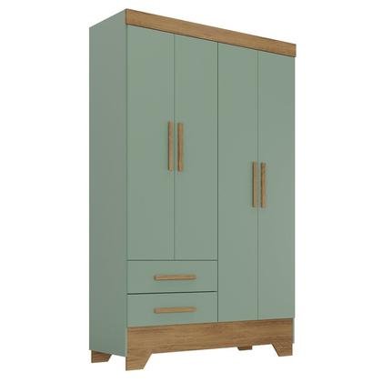 Imagem de Guarda Roupa Infantil 4 Portas e 2 Gavetas Tic Tac