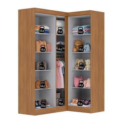 Imagem de Guarda-roupa Infantil 5 Portas Jasmim
