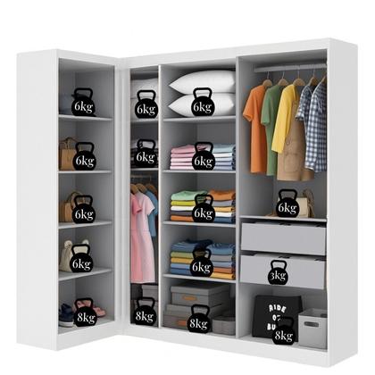 Imagem de Guarda-roupa Infantil 7 Portas Jasmim