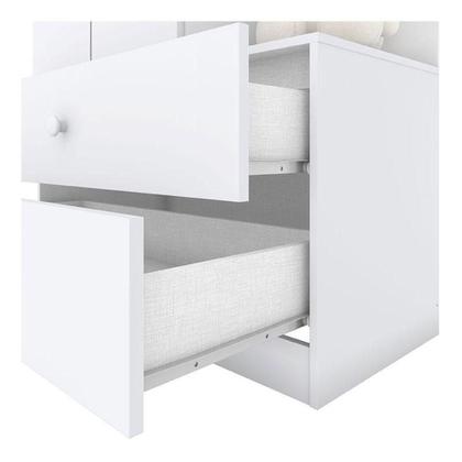 Imagem de Guarda Roupa Infantil Amarelinha 2 Portas Branco Brilho  Henn