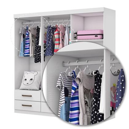Imagem de Guarda Roupa Infantil Ariel 6 Portas 6 Gavetas
