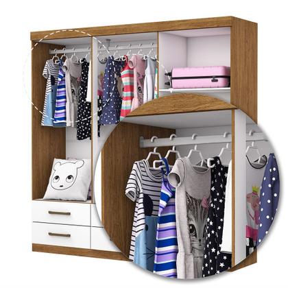 Imagem de Guarda Roupa Infantil Ariel 6 Portas 6 Gavetas