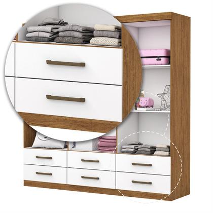 Imagem de Guarda Roupa Infantil Ariel 6 Portas 6 Gavetas