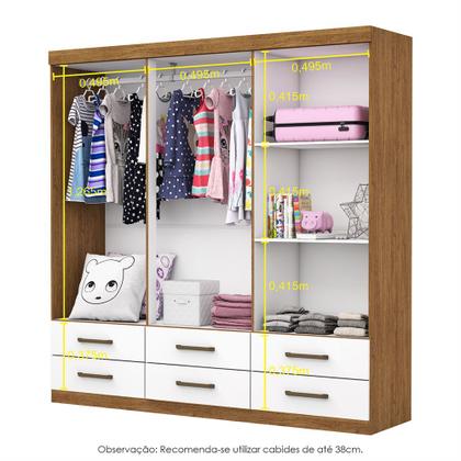 Imagem de Guarda Roupa Infantil Ariel 6 Portas 6 Gavetas