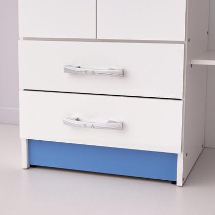 Imagem de Guarda-Roupa Infantil Atalaia 2 Portas 2 Gavetas com 4 Prateleiras Externas
