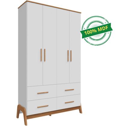 Imagem de Guarda Roupa Infantil Bebê 100% MDF 4 Portas 4 Gavetas